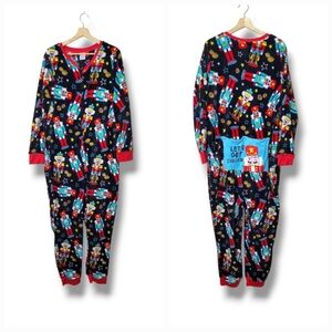 Secret Treasures Nutcracker Fleece Onesie Women’s 2X Christmas Zip Pajama